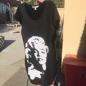 Marilyn Monroe black bodycon dress in XL